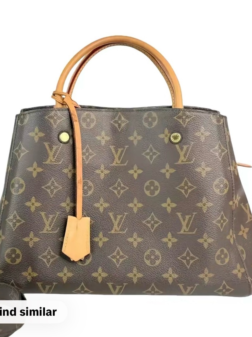 Louis Vuitton Leather Shoulder bags MM Montaigne Monogram Canvas Shoulder Bag